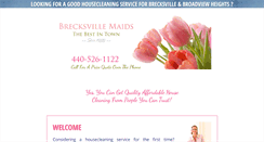 Desktop Screenshot of brecksvillemaids.com
